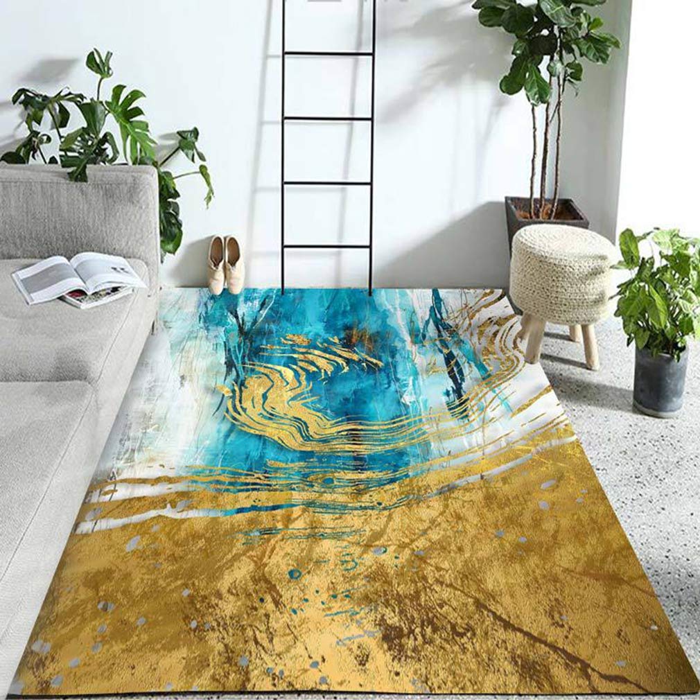 Buy MOXIC Soft Luxury Abstract Art Living Room Area Rugs Rectangular Children Crawling Bedroom Rug Fleece Anti-Slip Carpets Nordic Modern Home Decor Mats Indoor Outdoor Runners Nursery 1.3' X 2' — BookShops.in
