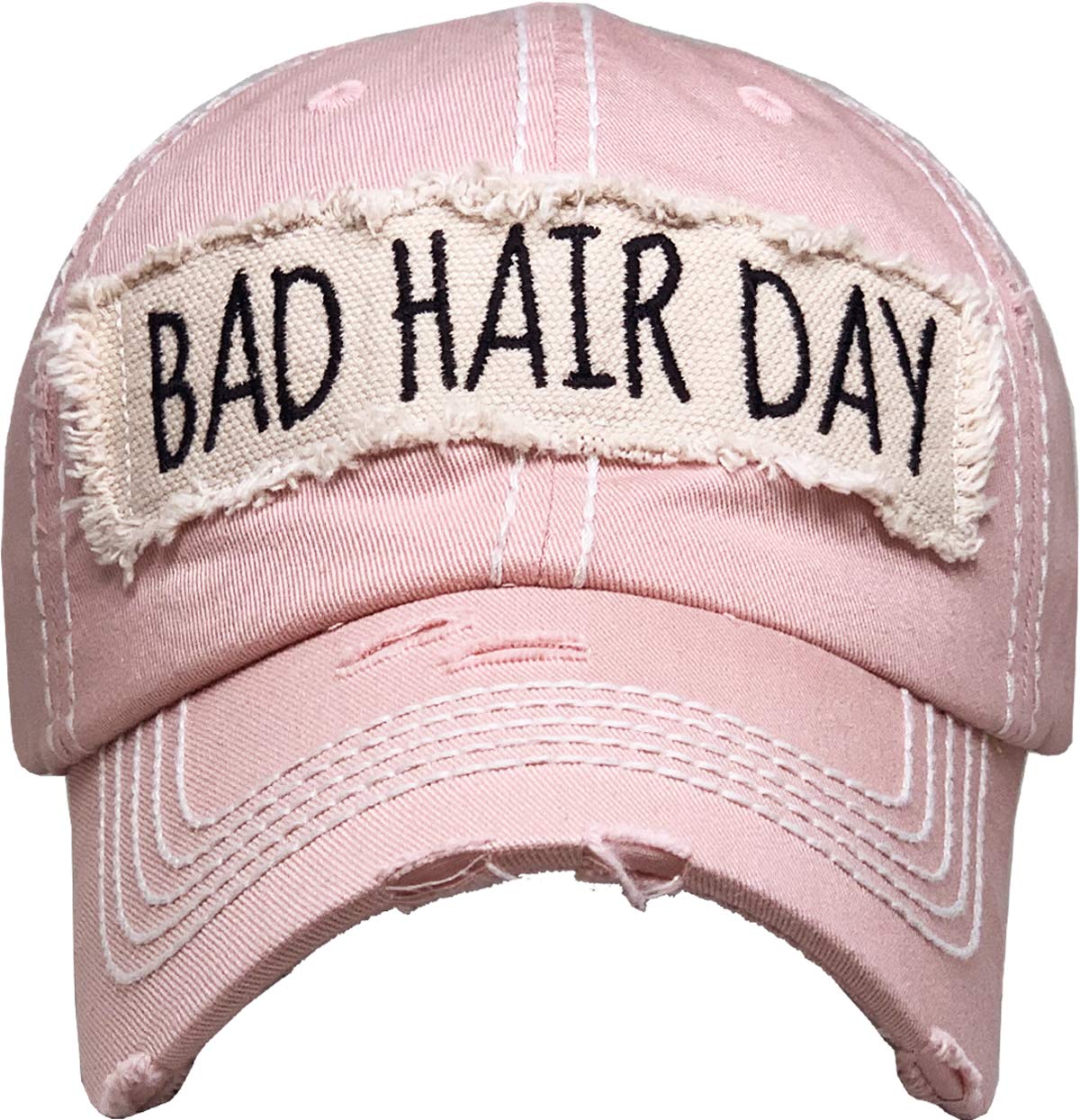 Vacation Beach Camping Womens Baseball Cap Distressed Vintage Unconstructed Embroidered Patch Hat