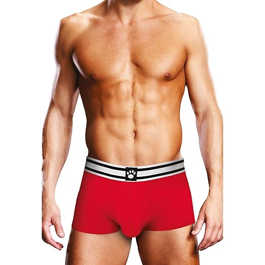 Bóxer Prowler - Rojo/Blanco En Oferta Prowler - Tronco Rojo, Con Cintura En Blanco Y Negro Con El Logotipo De La Pata Del Merodeador - Shorts Bóxer (As8, Alpha, X_S, Xx_L, Regular, L), Rosso