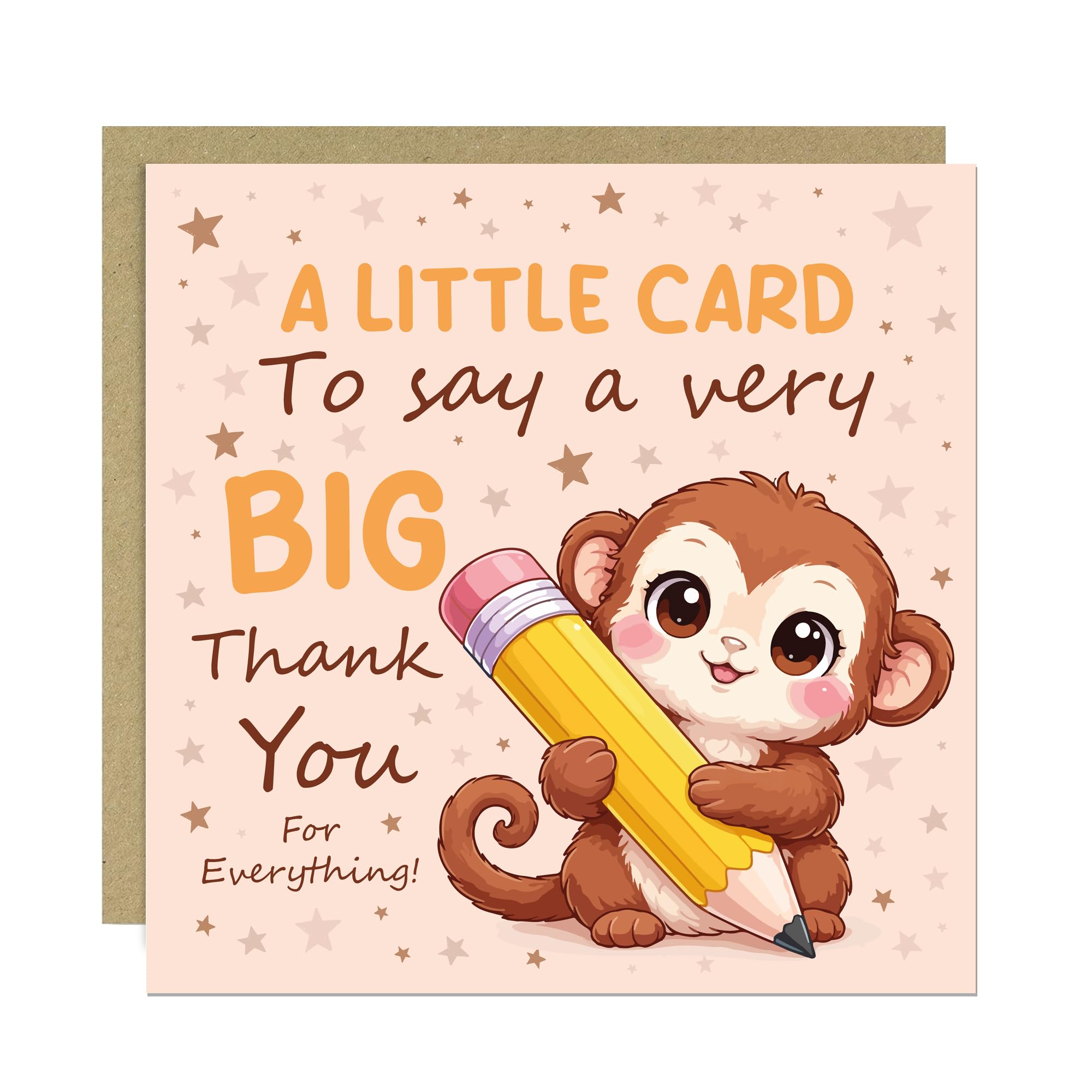 RED OCEAN Leaving Card for Teacher BIG Thank You Card for Teacher From Pupils Students Heartfelt Card For Teacher With Kraft Envelope