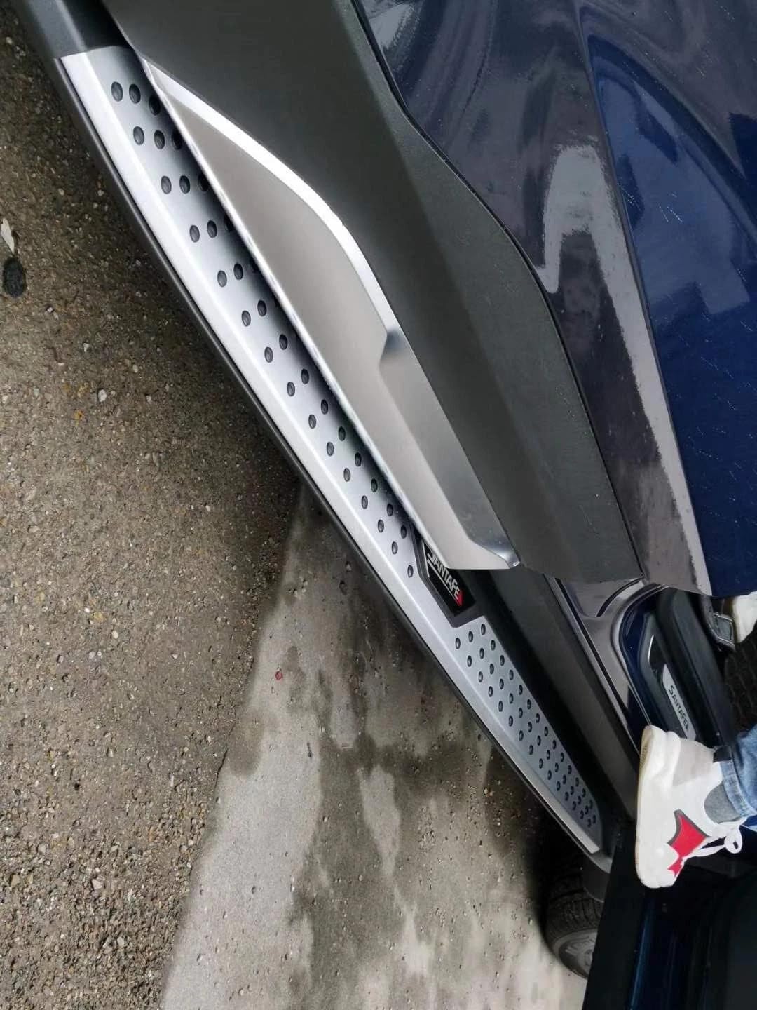 Fit for Hyundai Santa Fe 2019–2025 Running Boards, 2PCS Aluminum Side Step Nerf Bars with Brackets