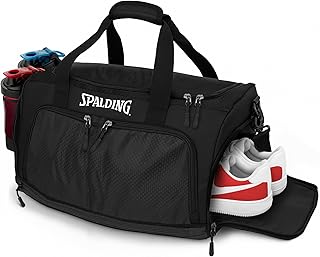 Duffle Bag Gym Bag for Men and Women | Large Black Duffel with Shoe and Wet Compartment | Use for Sport Gear and Accessories | Waterproof Bags for Sports Fitness Workout Travel