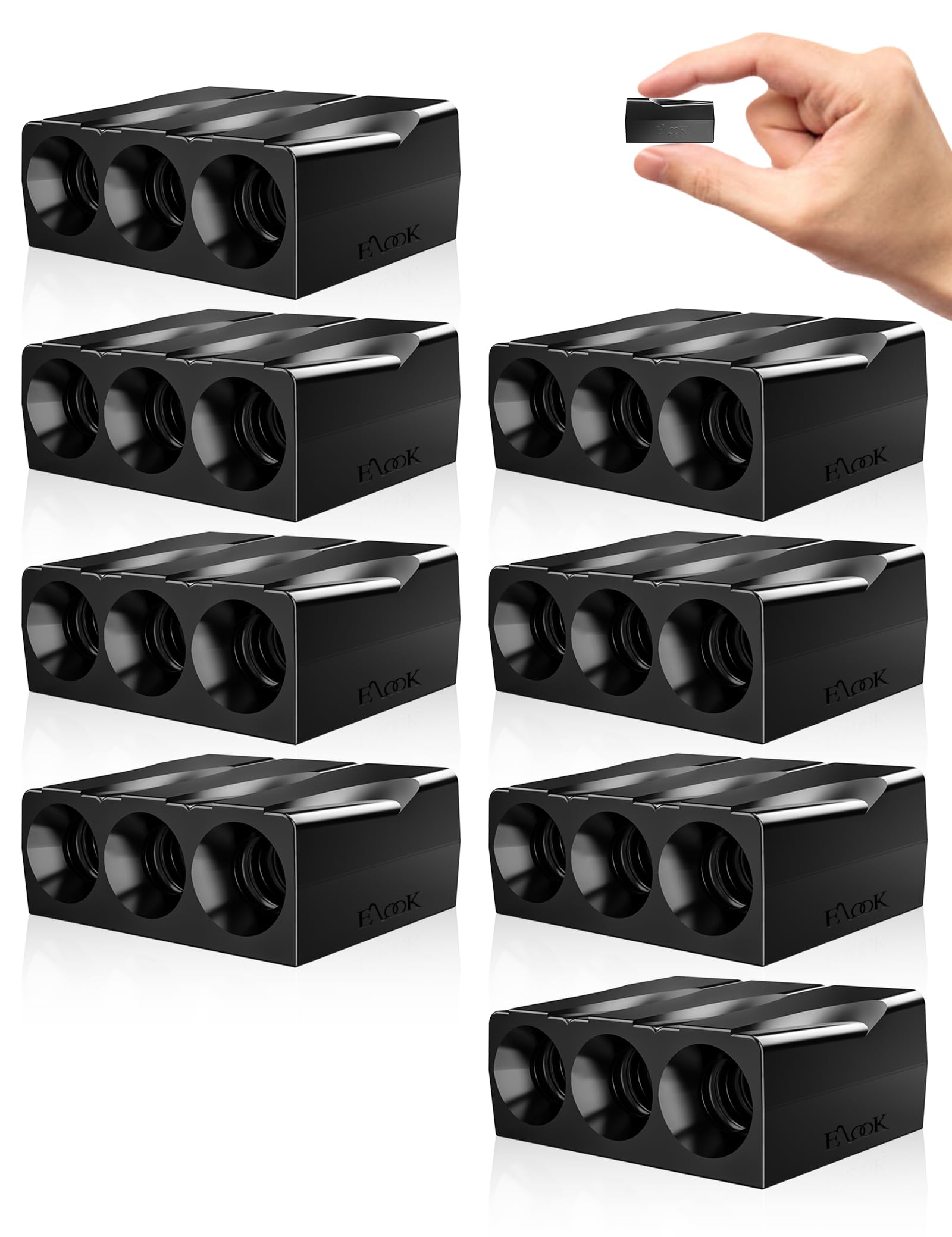 Elook Upgraded Deer Whistles Three-Horn 8-Pack