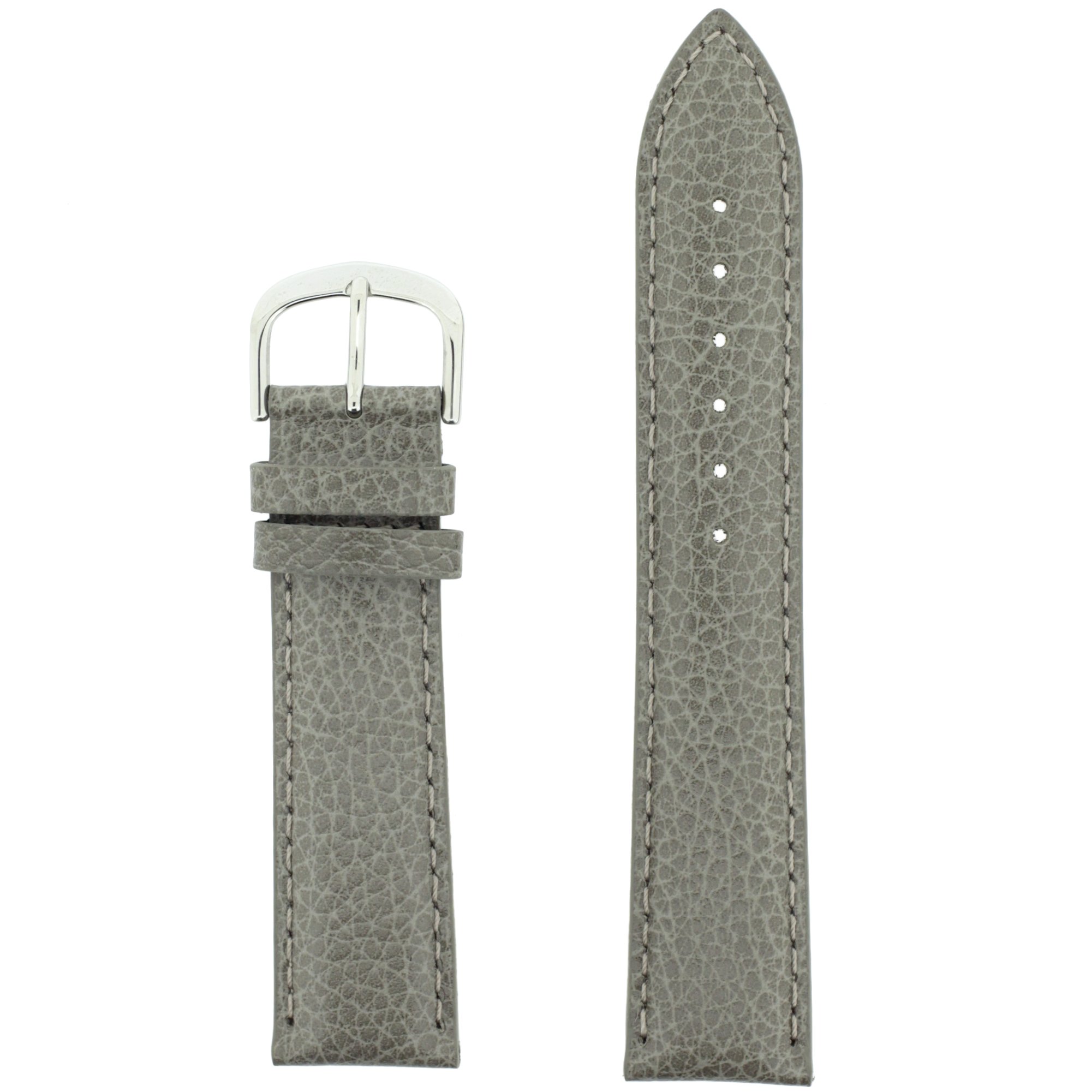 Tech Swiss Watch Band Genuine Leather Grey18 millimeters