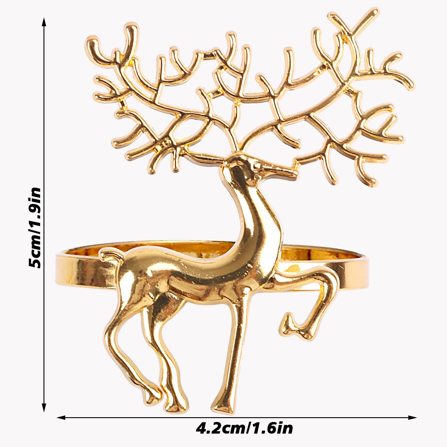 DERAYEE 12 PCS Christmas Napkin Rings - Image 2
