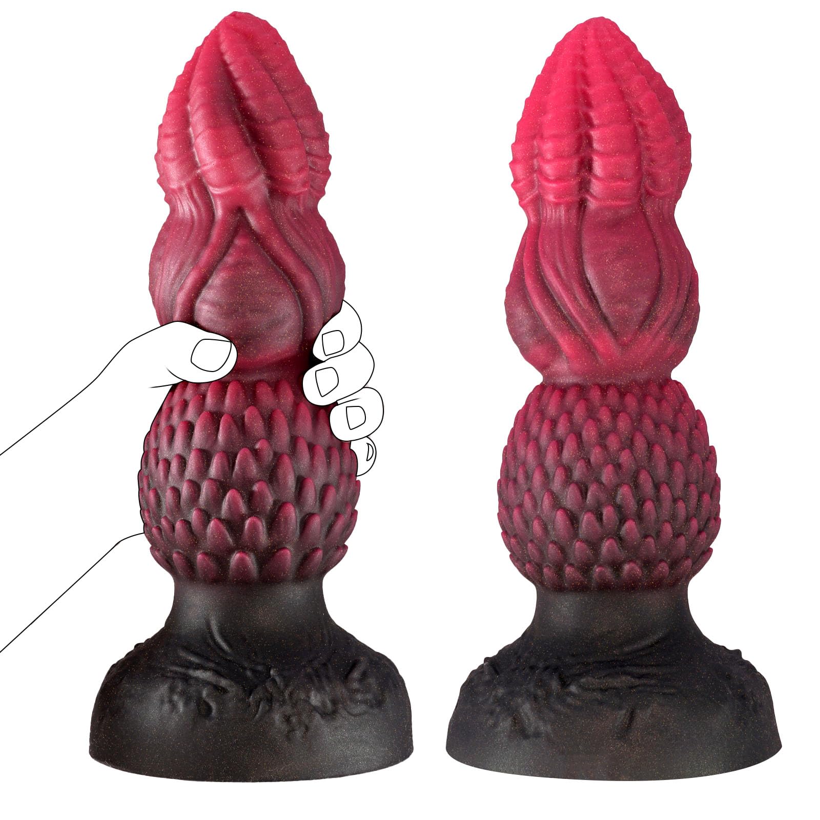 8.6cm diametro énorme épais gode, 29cm monster fantasy 3 festival gode, XXL rose rouge anale perle prostate adulte sex toys g-point homme gay femme avec ventouse