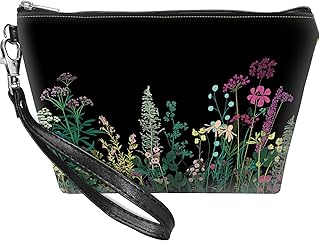 Bolsa de maquillaje de cuero PU con correa de...