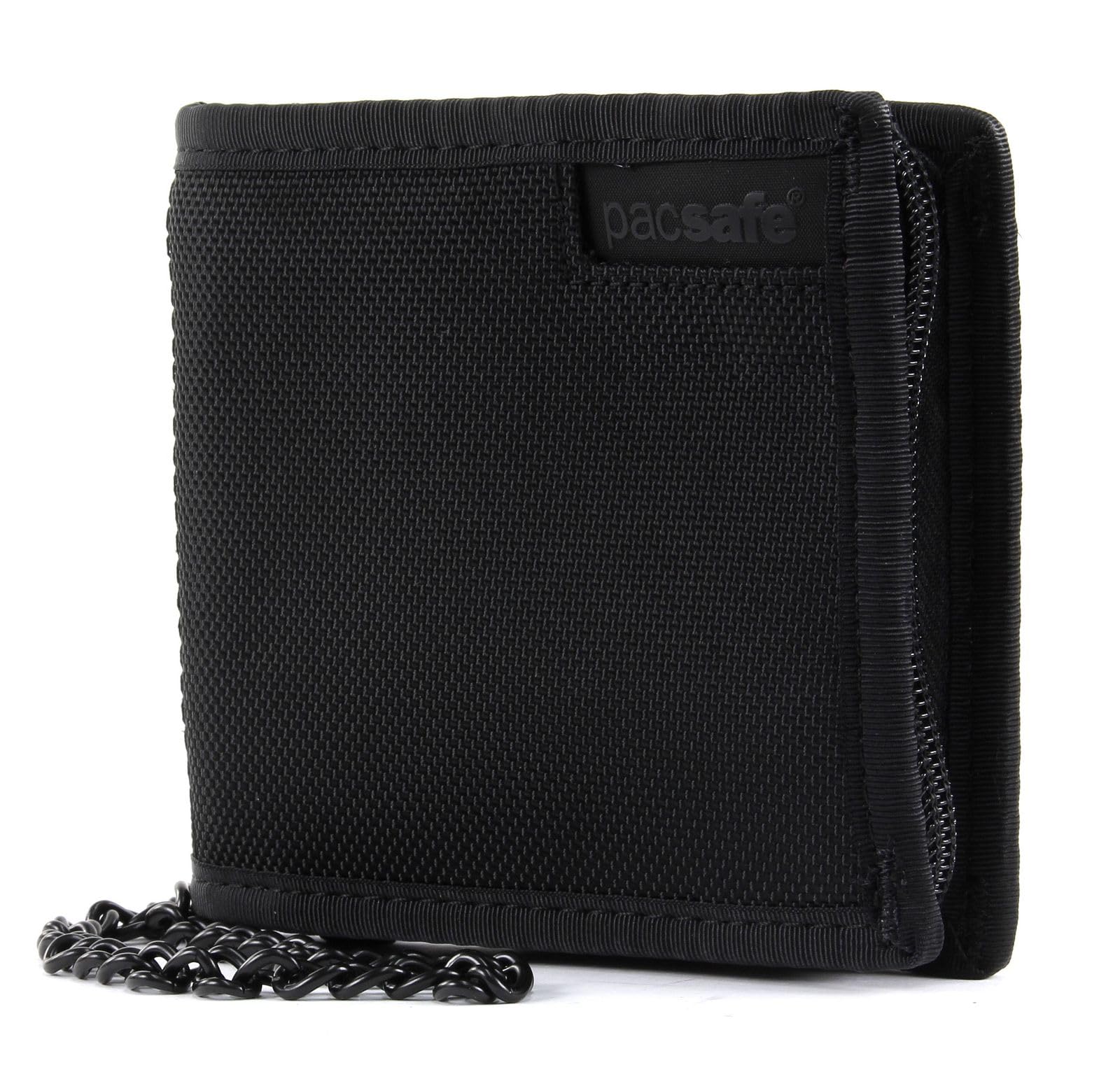 Rfidsafe Z100 Rfid Blocking Bi-fold Black Travel Wallet