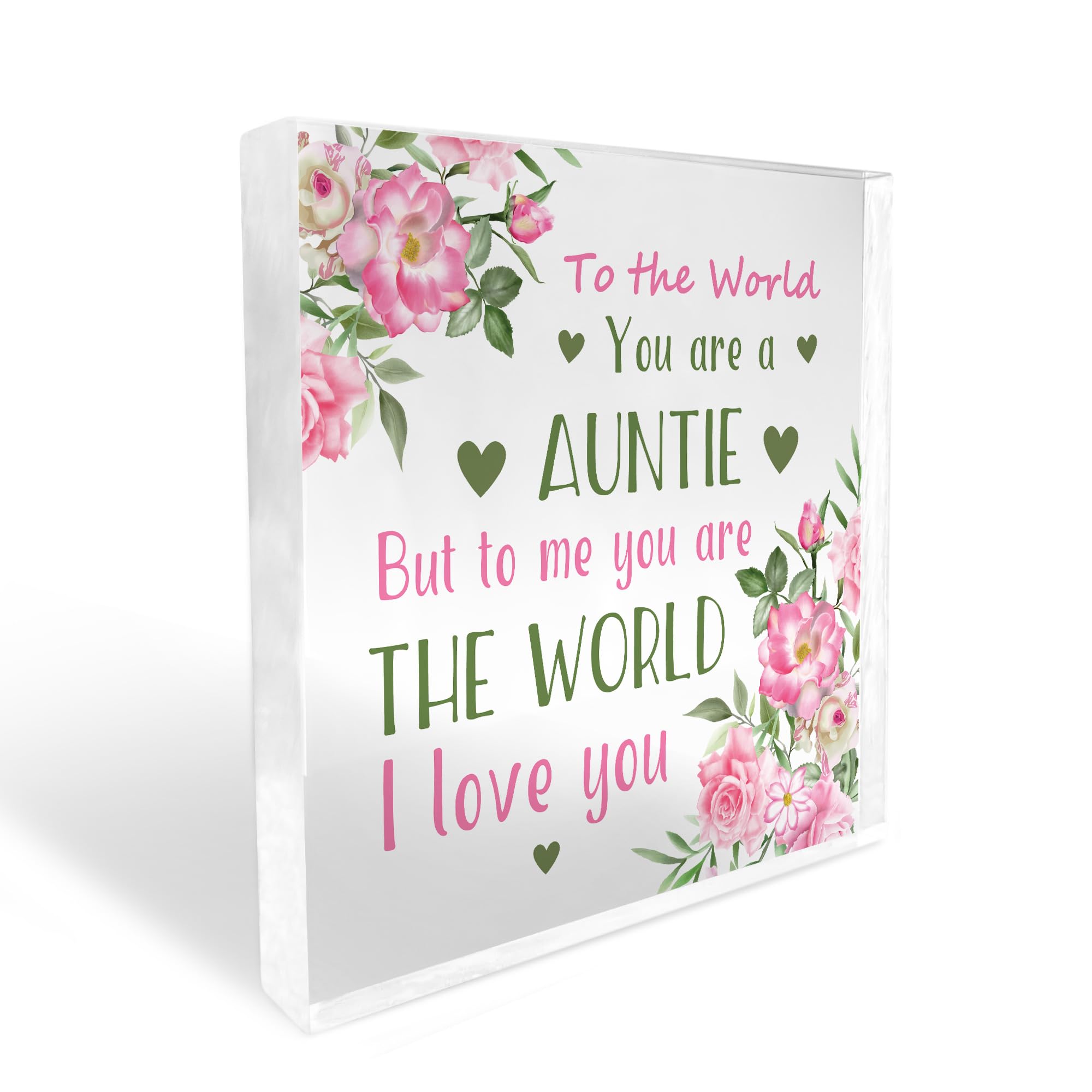 Red Ocean Gift For Auntie, Birthday Gift For Auntie, Thank You Gifts For Auntie, Auntie Plaque, Auntie Gifts From Niece Nephew, Sister Gifts, Sister Plaque, Gift For Her Keepsake