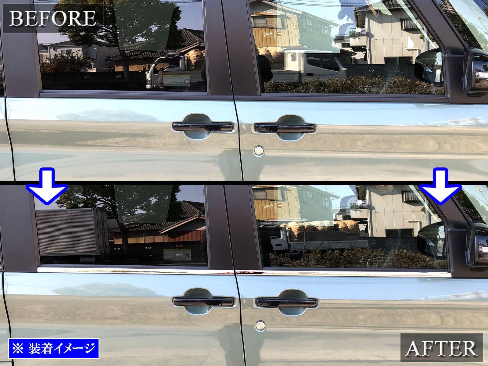 デリカミニ　ウィンドブレーカー 三菱自動車(純正) デリ丸ウィンドブレーカー のパーツレビュー
