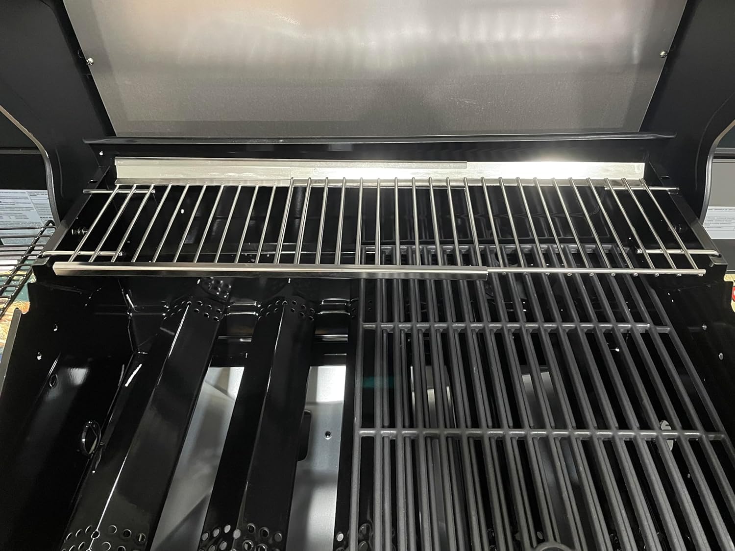 GFTIME Griglia scaldavivande universale, regolabile per Enders Kansas II Pro, Burnhard, RÖSLE VIDERO, Nexgrill, Dynaglo, Monument 4/5, ricambio in acciaio inox, griglia scaldabagno