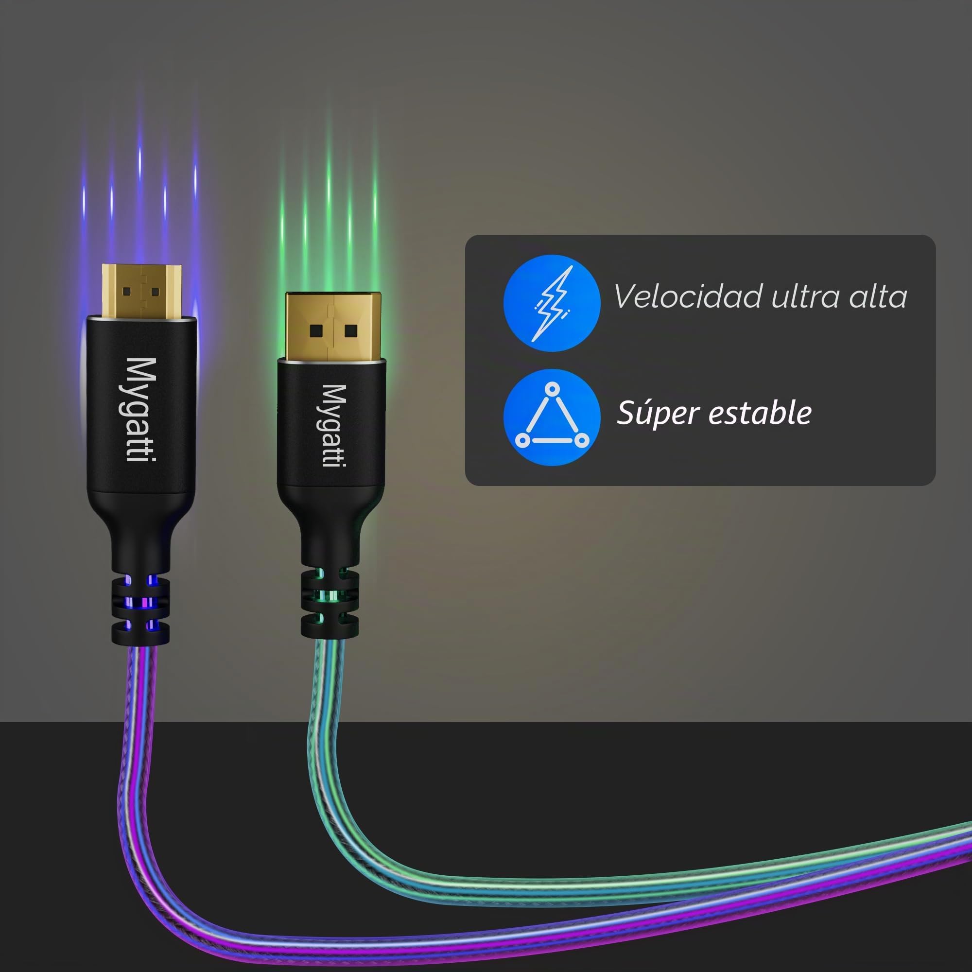 Cable DisplayPort a HDMI de 15 metros (4K UHD),24 AWG de cobre puro,4K@60 Hz,cable de conexión unidireccional DP a HDMI,para monitor,TV,proyector,portátil,PC,AMD,NVIDIA