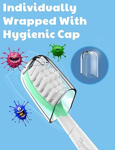 Miniatura 6 de Cabezales de cepillo de dientes para niños Philips Sonicare Cabezales de repuesto estándar para niños 7+ compatibles con Phillips 603294 6321 6340