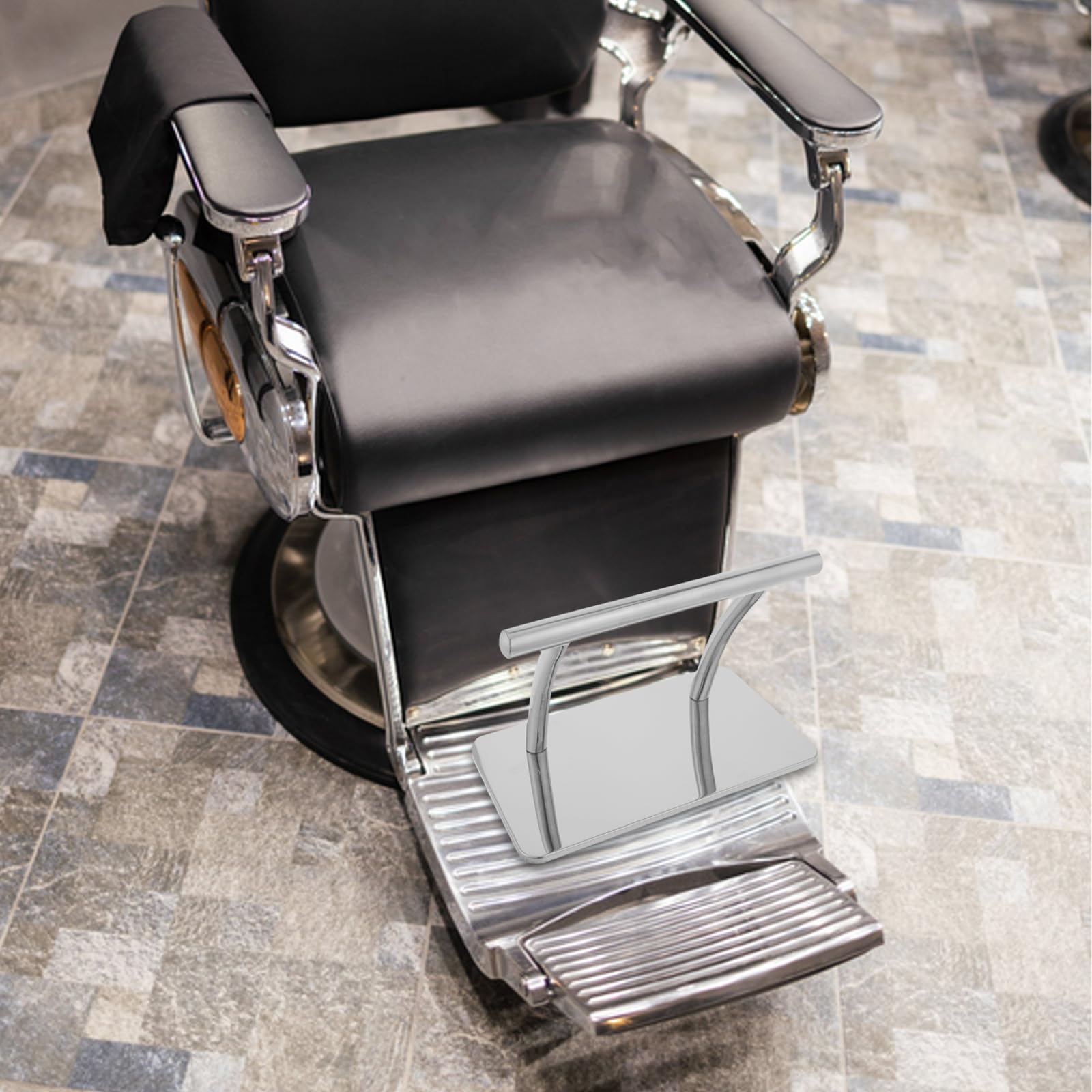 HEALLILY Poggiapiedi in Metallo per Poltrona da Parrucchiere e Barber Shop Installazione Facile e Durata Eccezionale per Spa e Massaggi