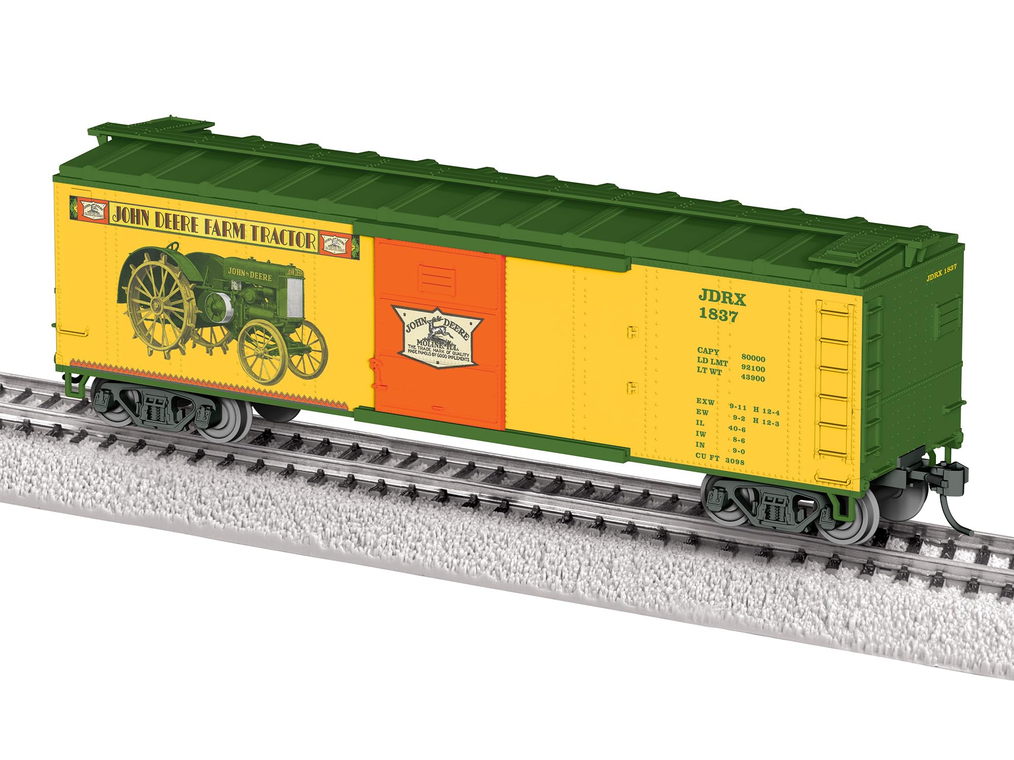 Lionel John Deere Farm Tractor HO Gauge Model Train Boxcar