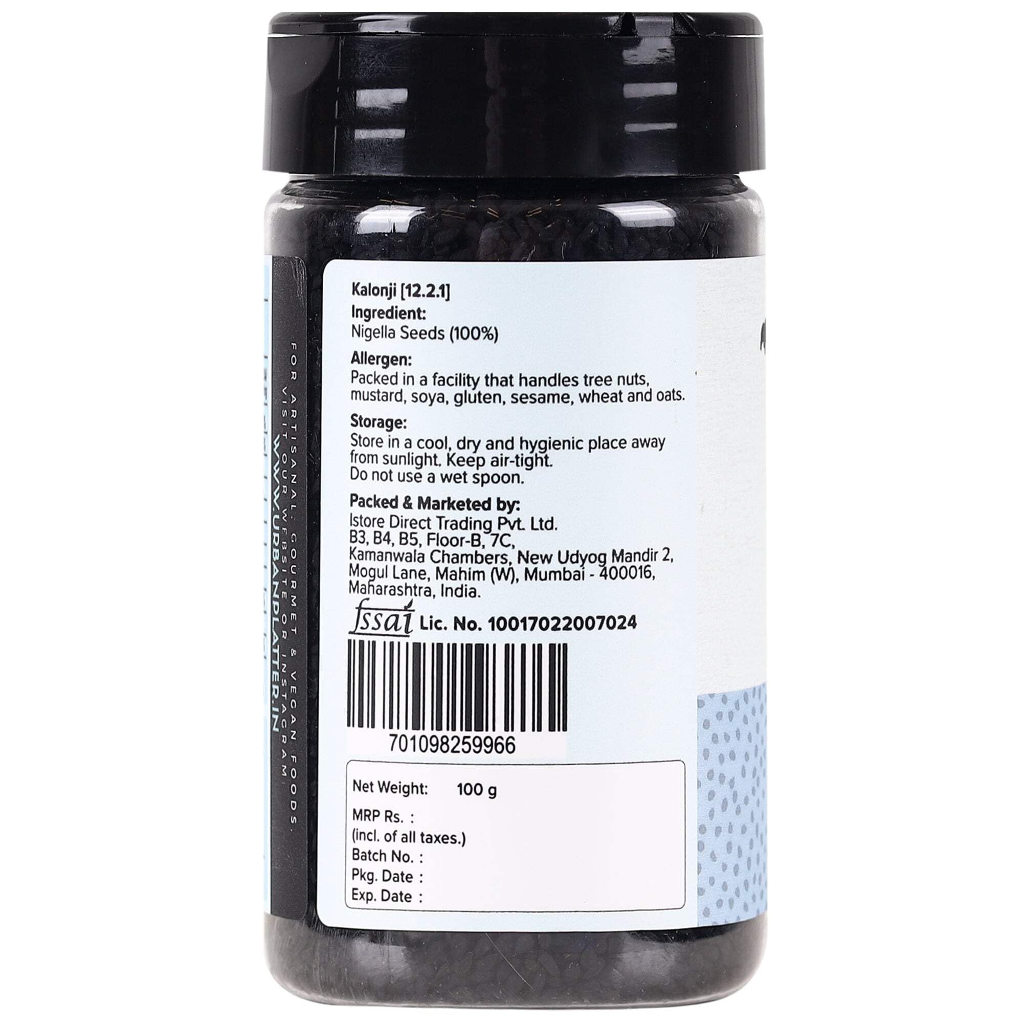 urban platter Nigella Seeds (Kalonji), 100 Gram (Indian Superfood, Add Flavour To Curries, Indian Breads And Baked Goods) - Image 4 thumbnail