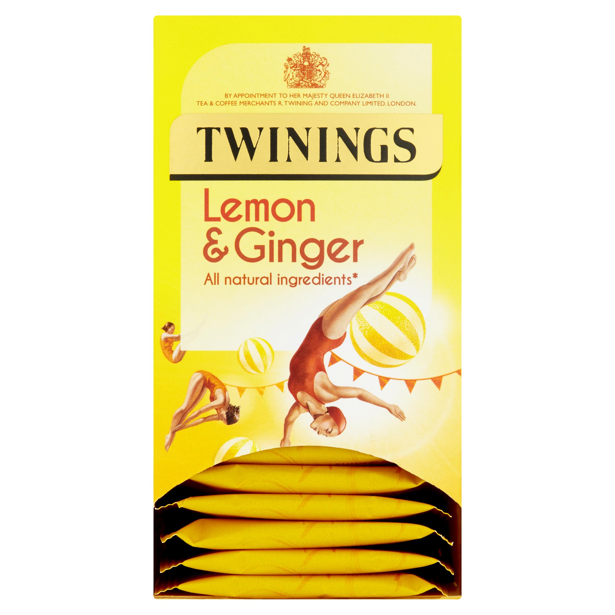Lemon and Ginger Fruit Infusion Tea Bags (Pack of 20)