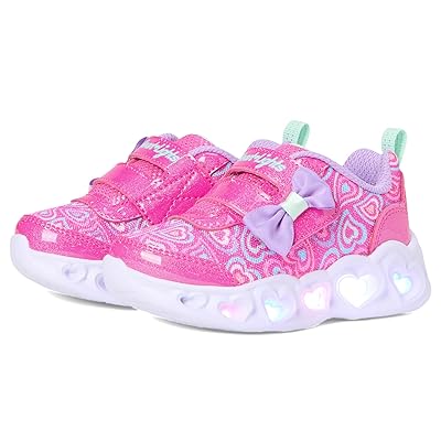 SKECHERS KIDS Heart Lights Boogie Land 303258N (Toddler) Girls Shoes Hot Pink/Multi