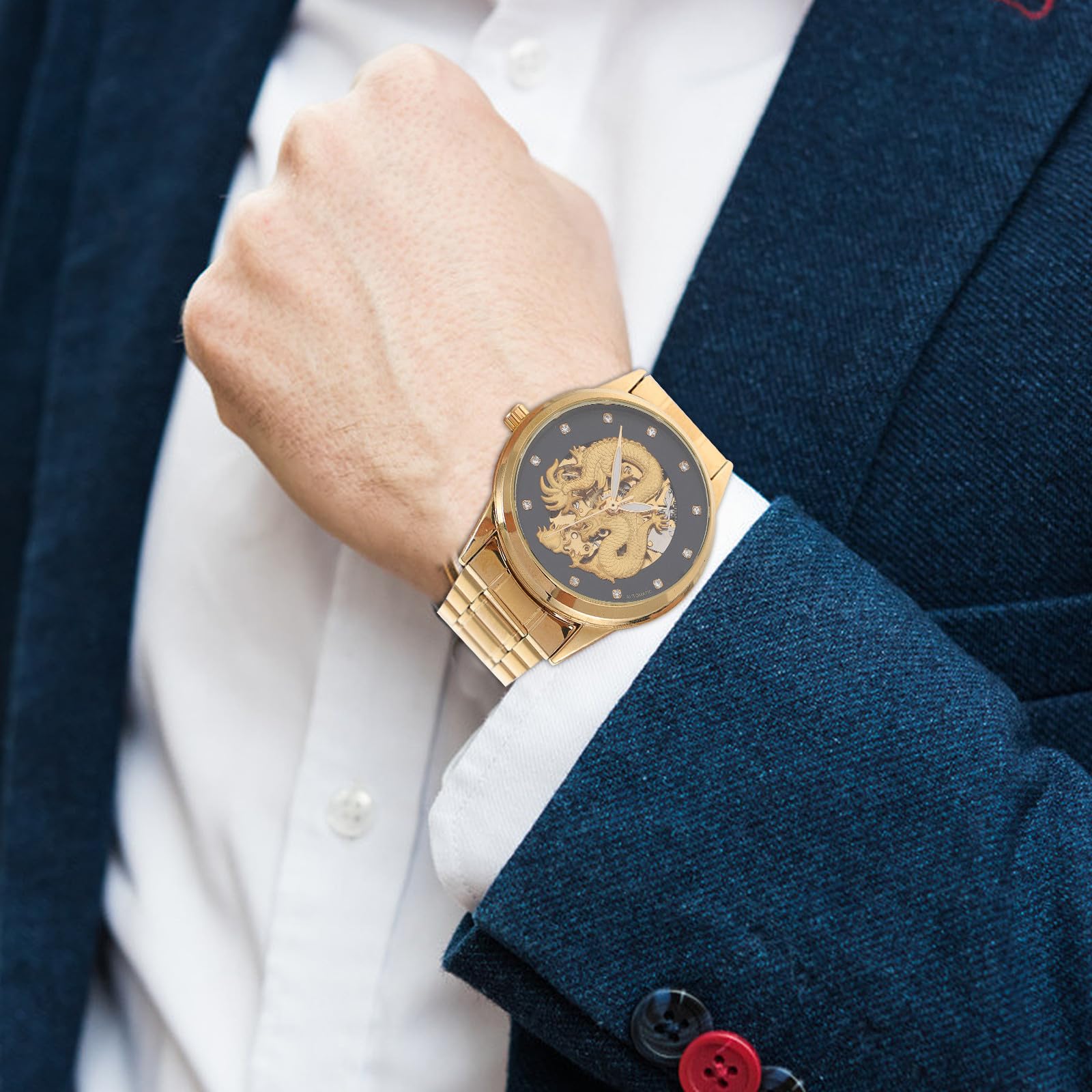 ULTECHNOVO Reloj de Pulsera de Hombre Automático de Acero Inoxidable