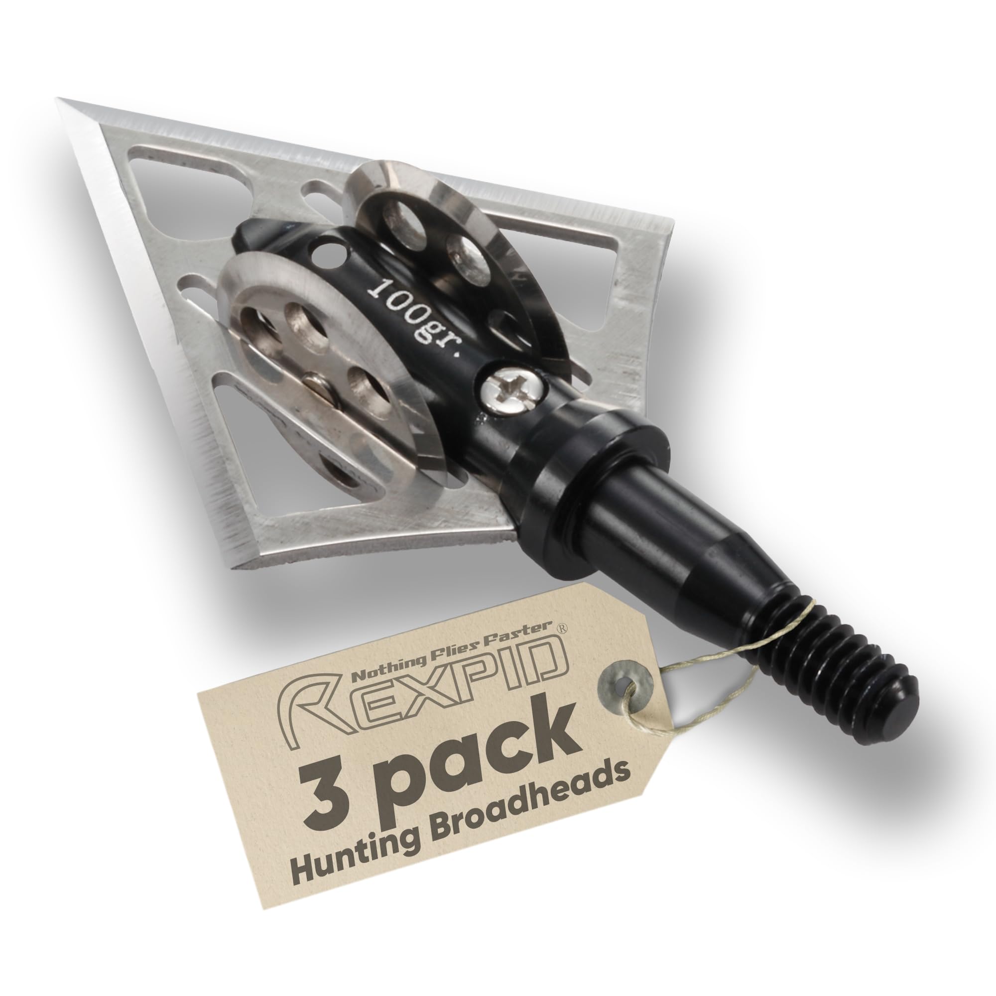 Amazon.com : Rexpid NURI Fixed Broadheads 100 Grain, 3 Pack
