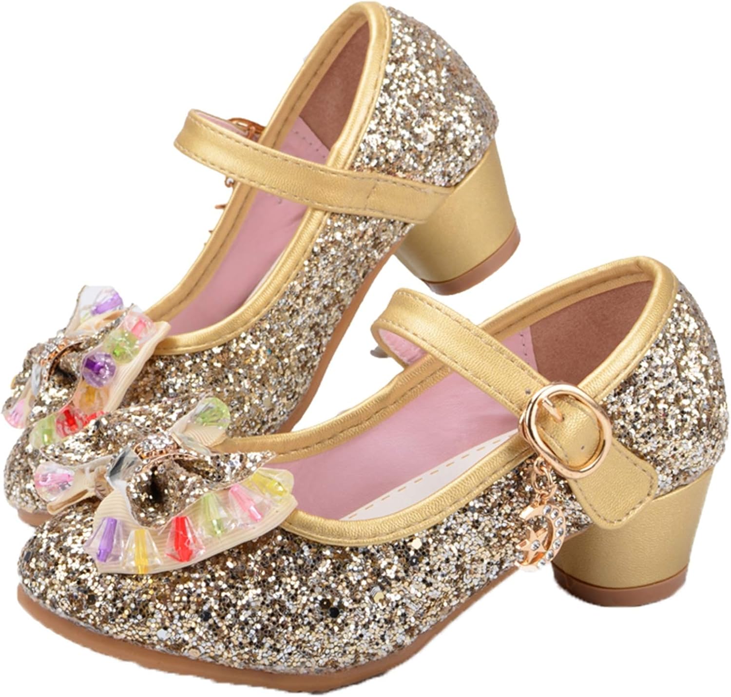 Scarpe Principessa Con Glitter Per Bambina - Eleganti Per Feste E Cerimonie