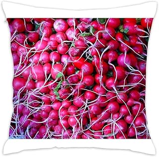 N / A Radieschen Union Square Greenmarket Bauernhaus Baumwolle Kissenbez&uuml;ge Lustige sch&ouml;ne Geschenke