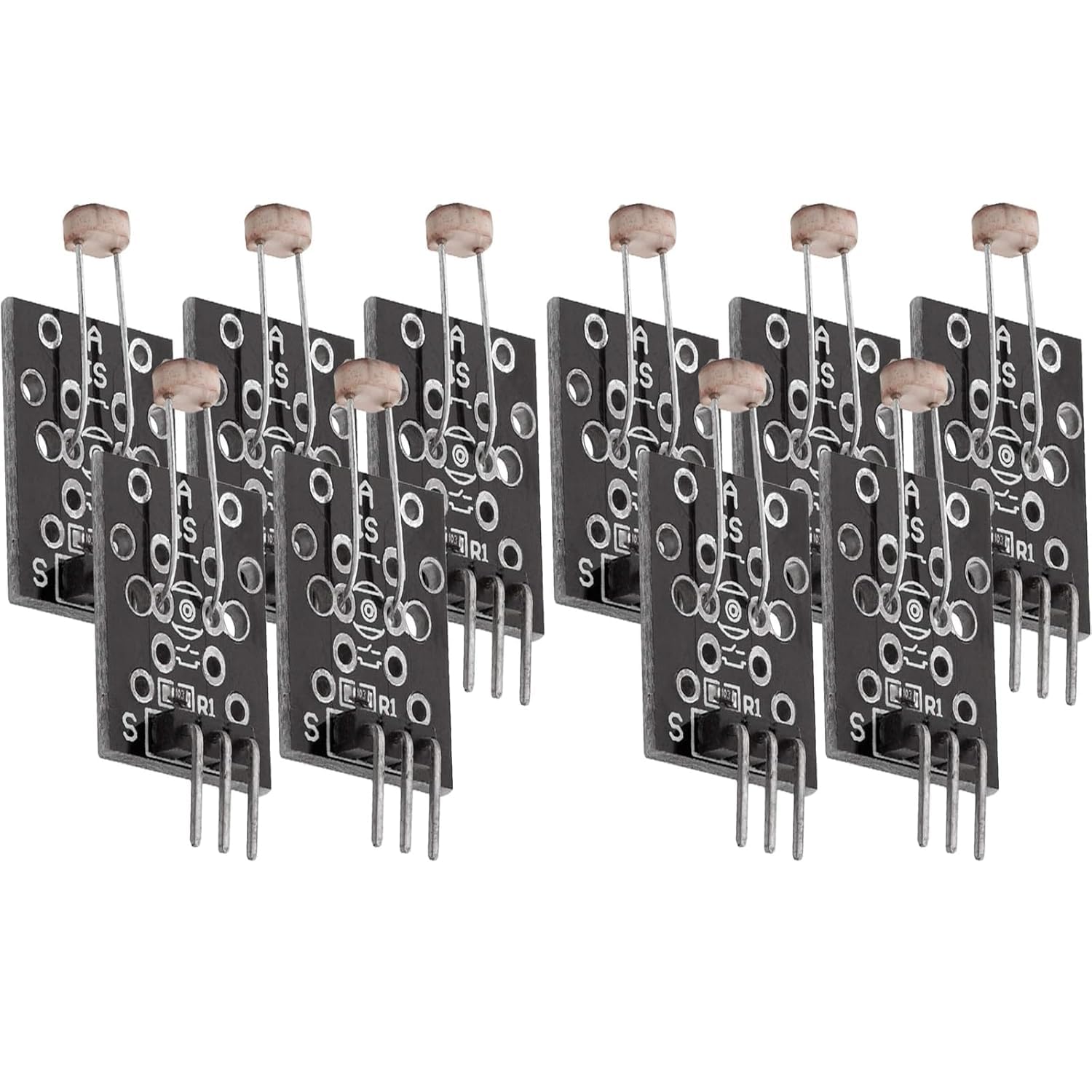 10 moduli KY-018 LDR con sensore di luce con uscita con resistenza fotografica, sensore di luminosità
