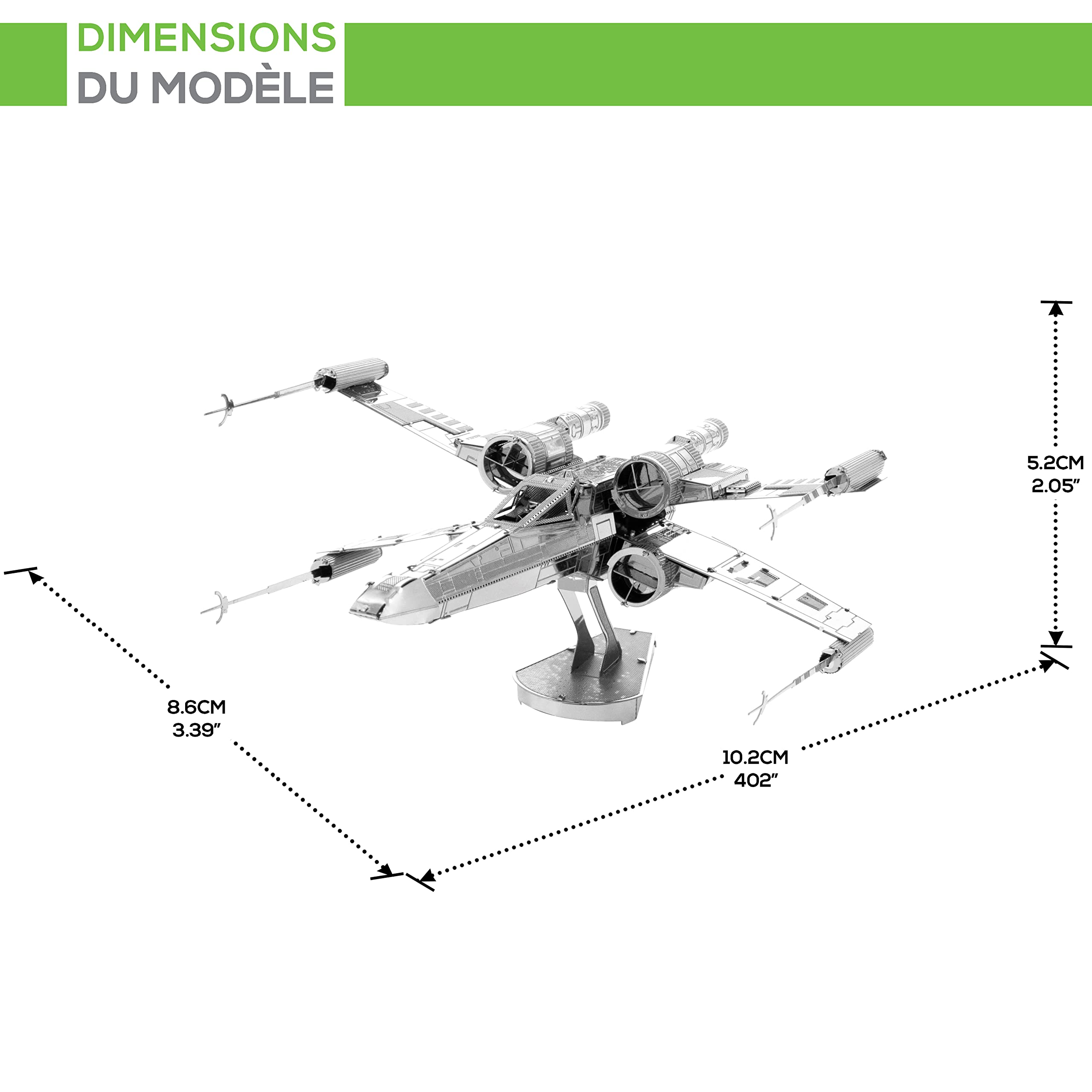Metal Earth - Star Wars, Modellino di Caccia X-Wing