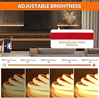 Vista 5 de KISUFU Tira de luces LED de neón COB de 12 V, IP68, impermeable, flexible, regulable, para el hogar, cocina, sala de estar, decoración de bricolaje