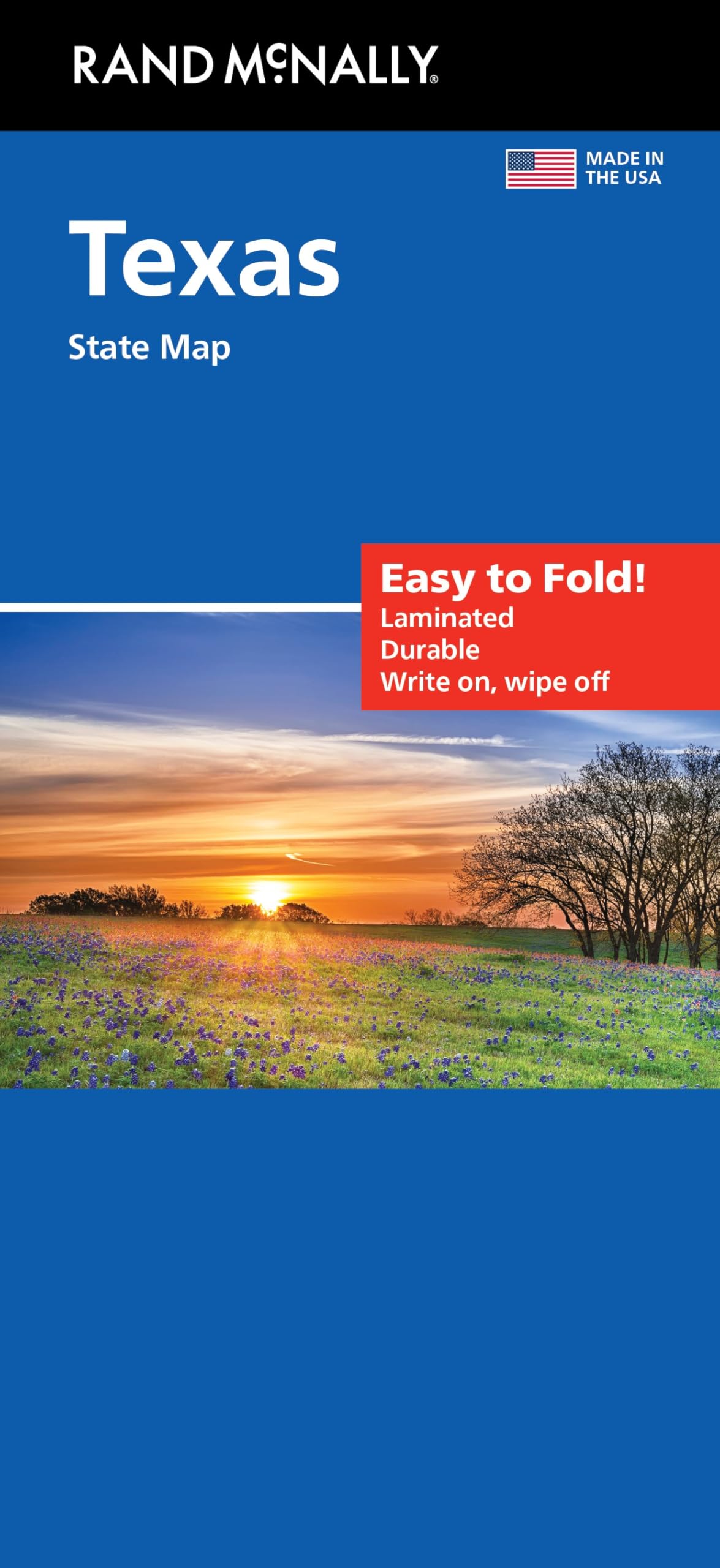Rand McNally Easy to Fold: Texas State Laminated Map