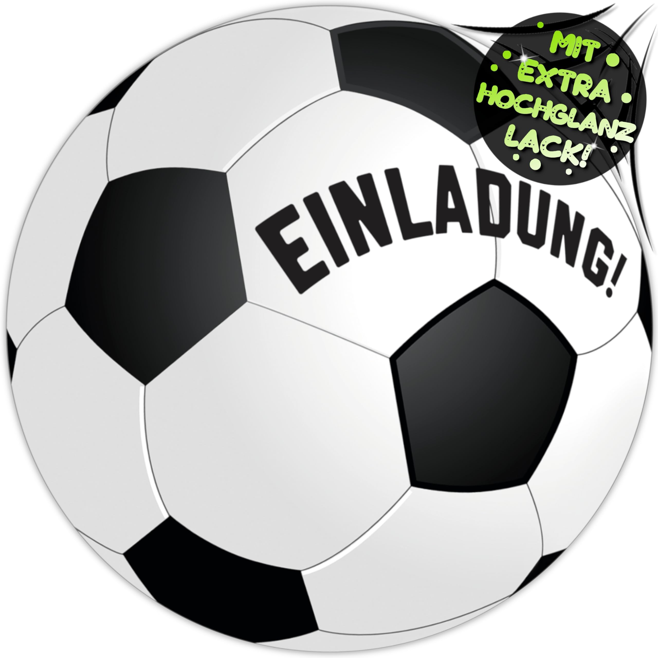 12x Fußball Einladungskarten Kindergeburtstag - Coole Party-Einladungen Für Jungen & Mädchen