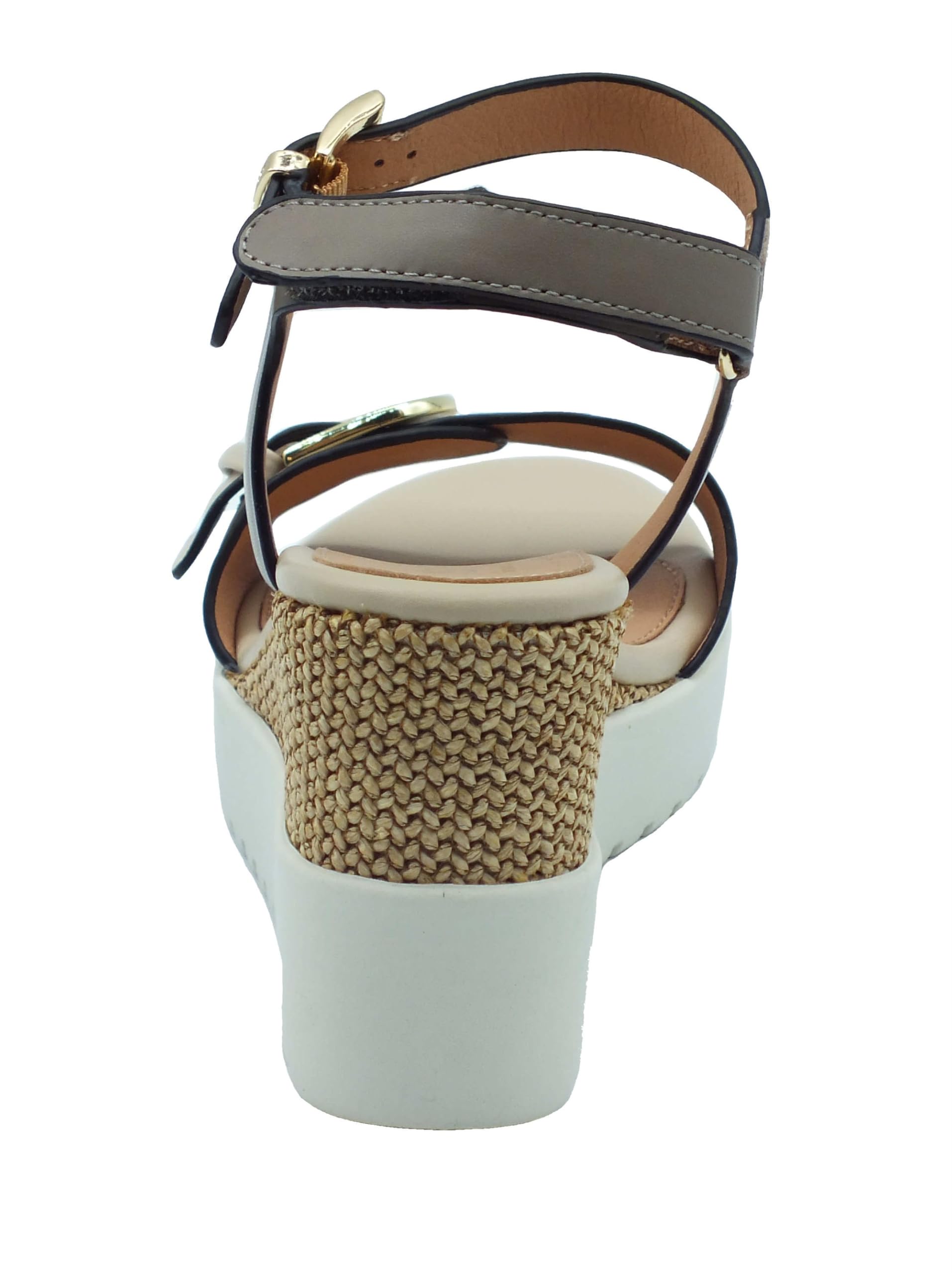 Stonefly 222301 Ely 21 Taupe Brown Sandali per Donna in Pelle