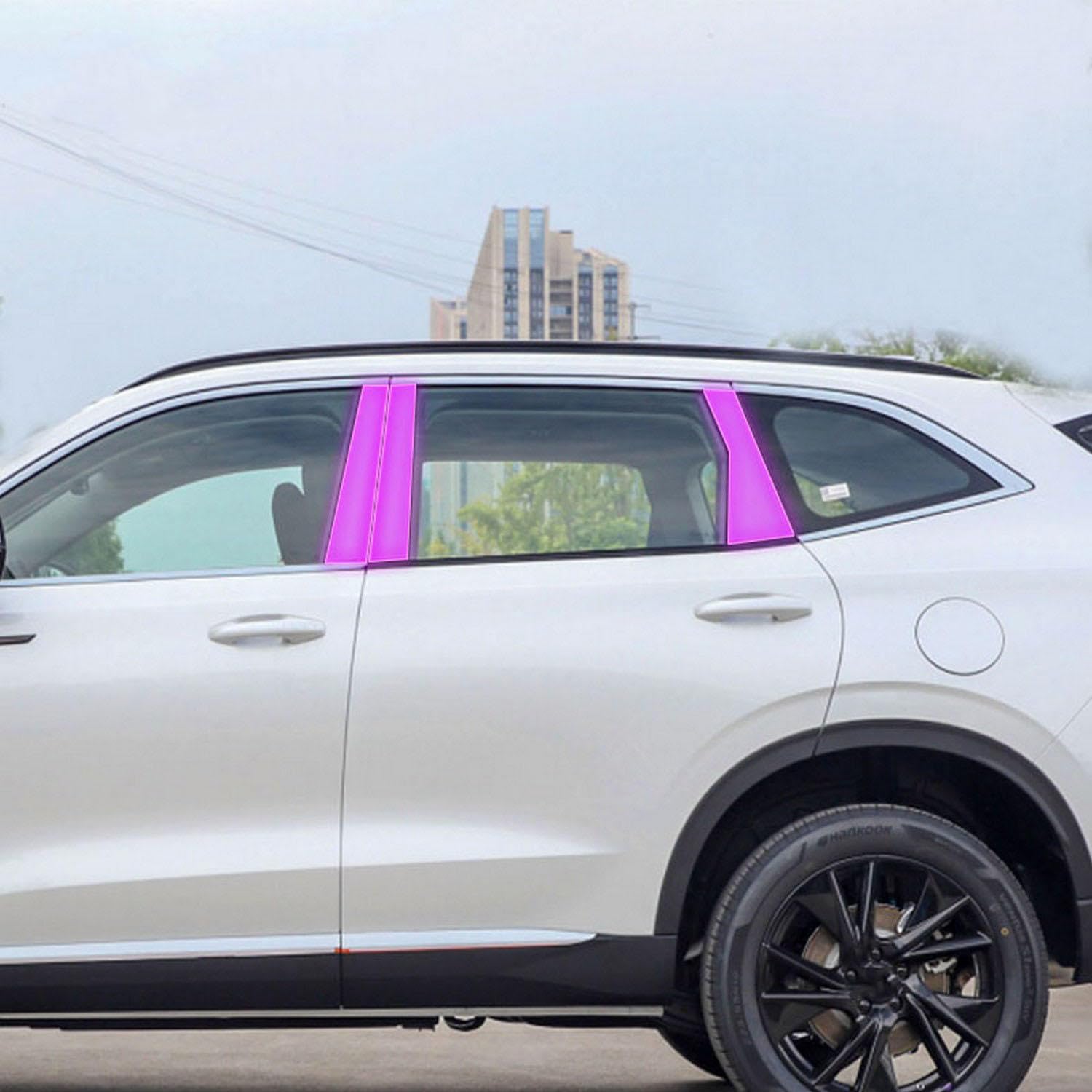 Film PPF Haval H6 protection anti-rayures piliers TPU transparent