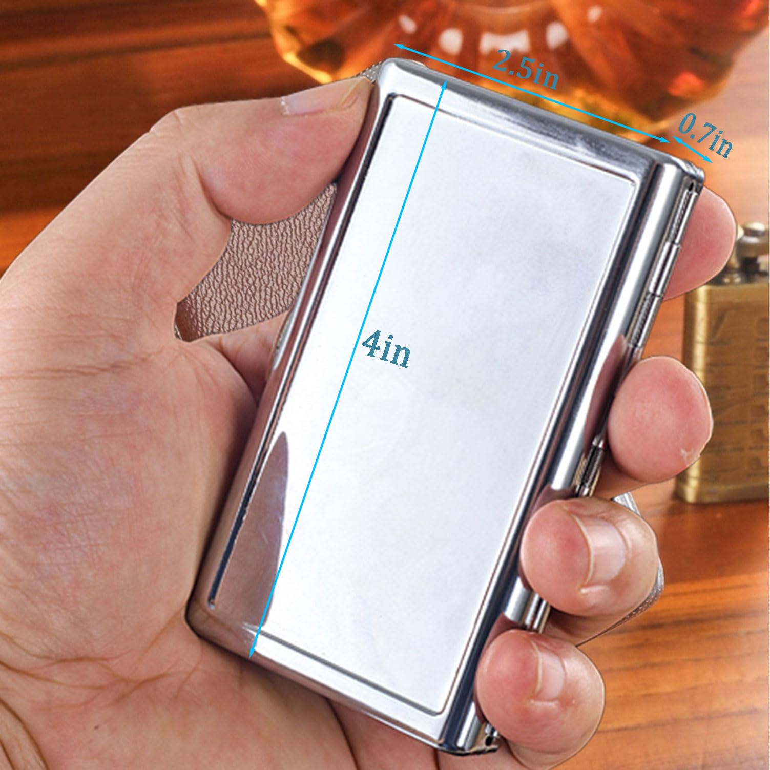 cigarette case brands Amazon.com: Cigarette Case Metal Holder for Regular King and 100's Size Can  Hold 14 Cigarettes Double Sided Spring Clip Box Holds up to 80-100's Flip  Open Pocket Bank Card case Cash Box(Silver，