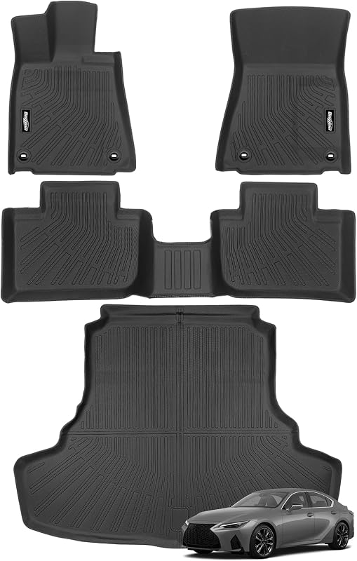 Tapetes automotivos em TPE para Lexus IS200t/IS250/IS300/IS350 2015–2026, com tapete de porta-malas, Bingoliner