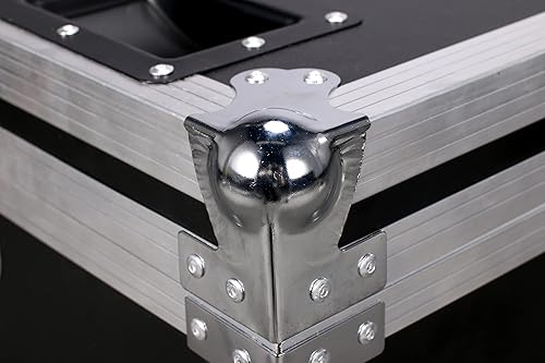 Miniatura 7 de Funda de vuelo 2 en 1 solo para luces de cabeza móvil de araña, caja de carretera, maletín de transporte con 4 ruedas para DJ, discoteca, bar,