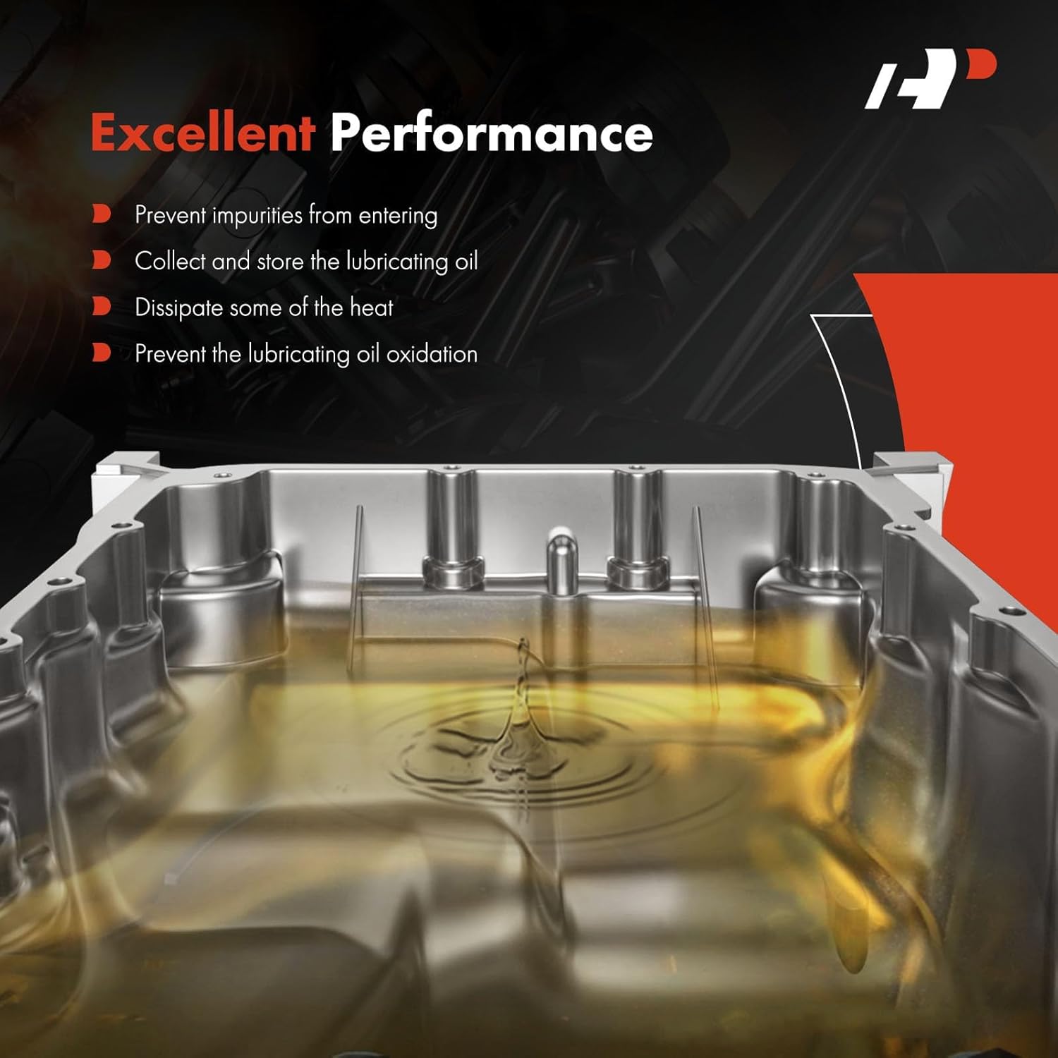 A-Premium Engine Oil Pan Sump with Drain Plug Compatible with Chrysler 300 2005-2020, Dodge Challenger 2008-2020, Charger 2006-2020, Magnum 2005-2008, RWD and 5.7L 6.1L 6.4L