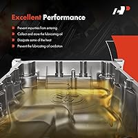 Vista 5 de A-Premium Sump de aceite de motor con tapón de drenaje compatible con Ford F-150 2011-2023, Expedition 2015-2024, Mustang 2011-2017, Transit-150