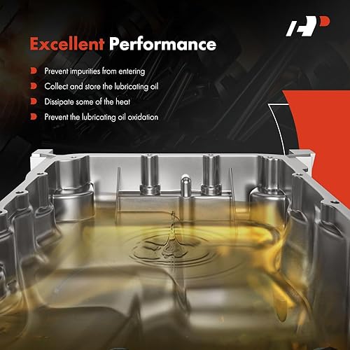 Miniatura 5 de A-Premium Cárter de aceite de motor con tapón de drenaje compatible con Honda Civic 2016-2020 L4 2.0L