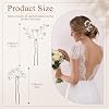Landical 14 piezas de horquillas para cabello con aliento de bebé, boda perlada, rosa dorado | Boho floral para recogidos de fiesta de novia, horquillas en U que aseguran trenzas, accesorios para niñas, rama dorada con cuentas de perla, estilo vintage 1 unidad (paquete de 14) 3