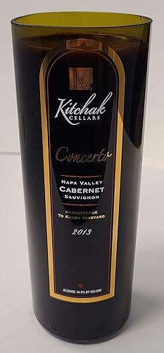 Miniatura 3 de 2013 Kitchak Cellars Cabernet Sauvignon Concerto Beckstoffer To Kalon Vineyard Wine Bottle Candle - Unique Decor Accent Crafted from an Authentic