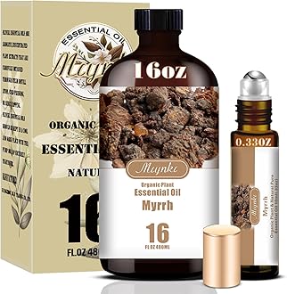 Myrrh Essential Oil-Myrrh Fragrance Oil 16.33oz (490ml)-100% Pure Natural Scent for Diffusers, Candles, Soap Making & Aromatherapy-Relaxing Home & Gift Essential Oil for Bath, Massage