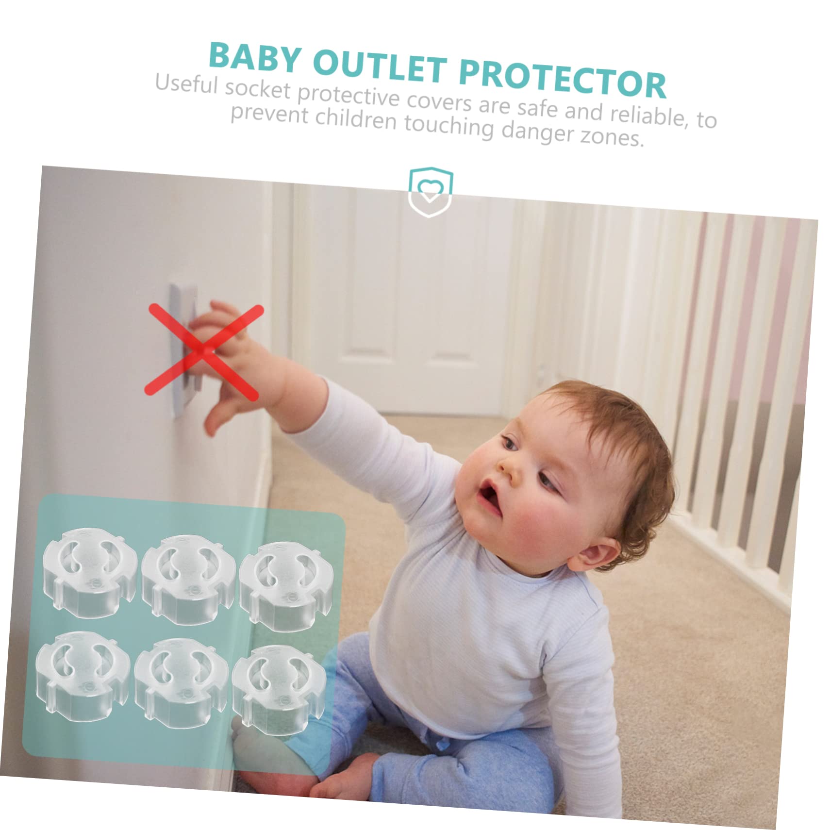 Hohopeti 100stücke Transparente Steckdosen-schutzabdeckungen Für Junge Mädchen Kindersichere Covers Einfache Installation Langlebig Und Zuverlässig Für Sichere Umgebung