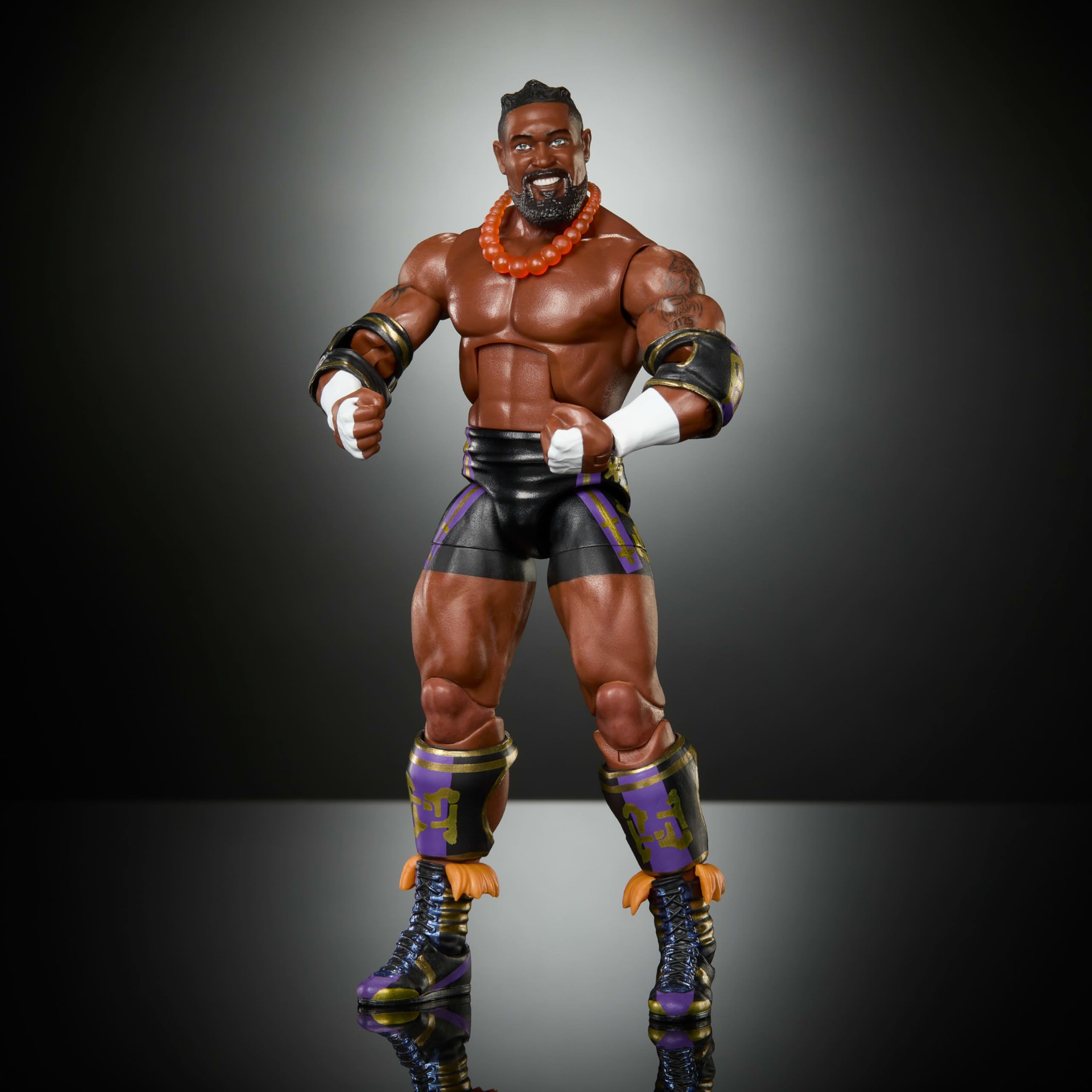 Mattel Wwe Oba Femi Con Cintura Campionato Elite Raccolta Serie 121 Wrestling Action Figure Giocattolo