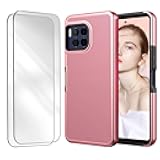 TUNKARMOR Case for T-Mobile Revvl 7 Pro 5G Phone Cover,Military Grade Drop Series,Slim & Tough with Port Protection Protective Phone Case Bumper Cover Anti-Scratch Built-in Screen Protector - Pink