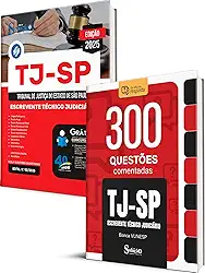 Combo TJ-SP - Escrevente Técnico Judiciário (Apostila + Caderno de Questões Comentadas)