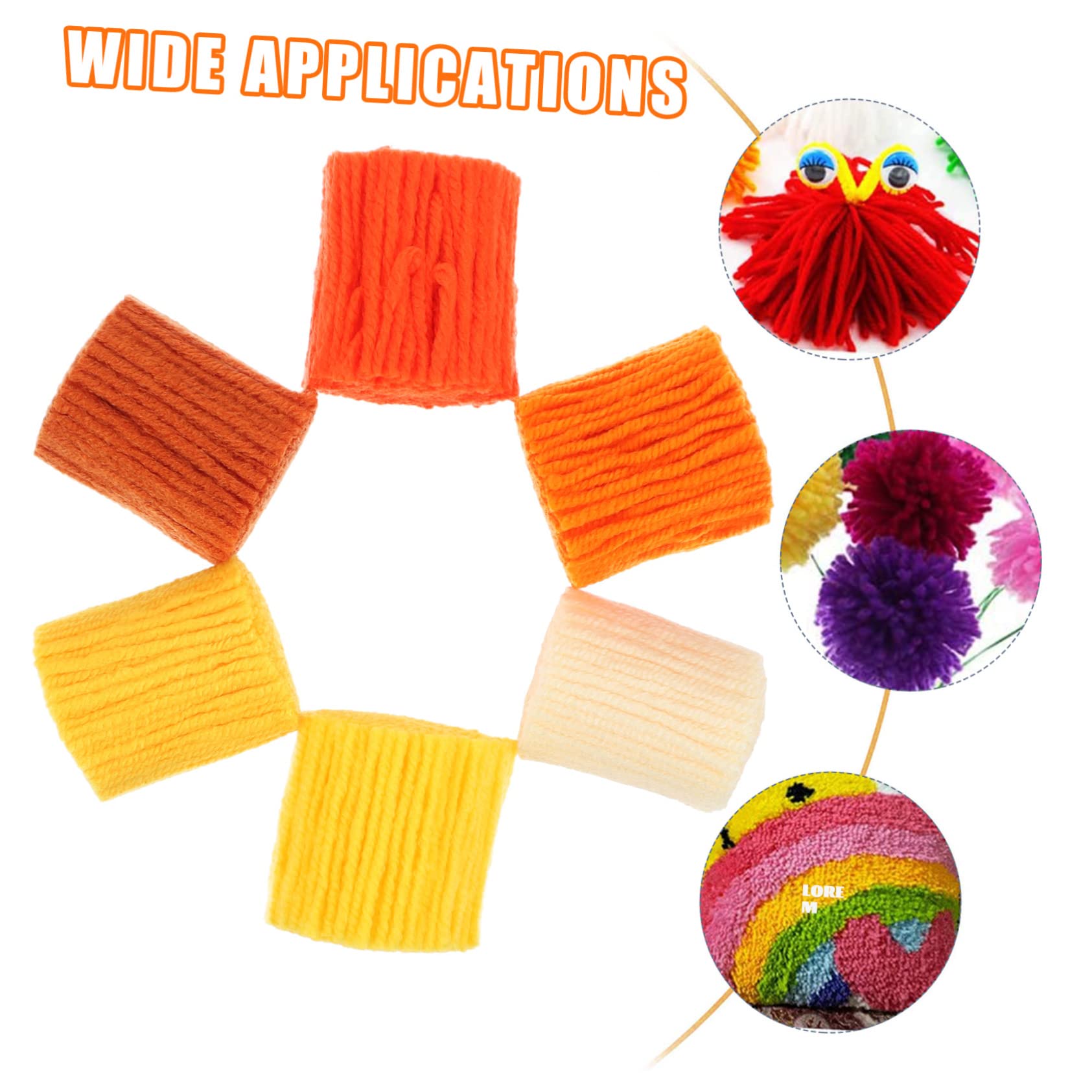 TOPPERFUN 12 Pezzi Di Filato Acrilico Pretagliato Per Tappeti Fai Da Te, Matasse Da 5,5x3,5 Cm, Colori Assortiti, Per Cuscini, Coperte, Uncinetto E Punch Needle