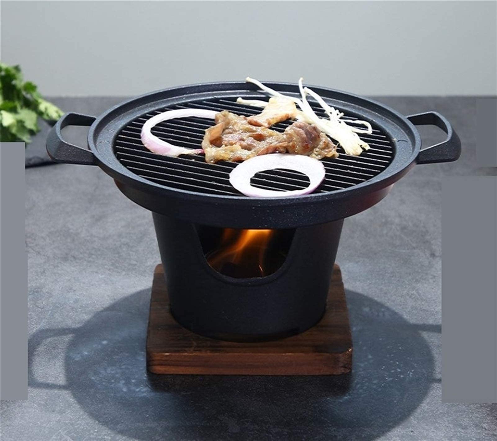 Barbecue per Interni ed Esterni Griglia a Carbone Griglia per Barbecue Griglie per Barbecue da Tavolo Doppie per Uso Domestico BBQ Cucina Coreana Barbecue Antiaderente