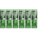 ZIG-ZAG Hemp Wraps 6-Pack - Natural (2 Wraps Per Pack) 100% Natural, Slow-Burning Hemp Wraps