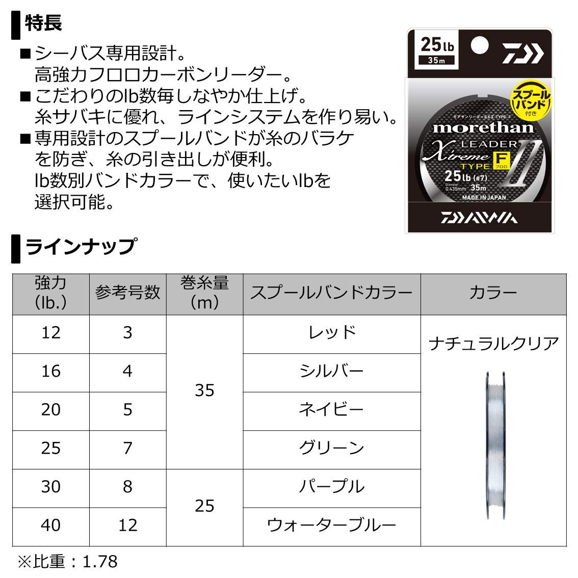 Amazon | ダイワ(DAIWA) MTリーダーEX2 タイプF12LB ナチュラル